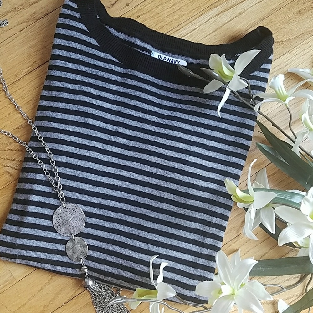 Old Navy Cotton Striped Sweater